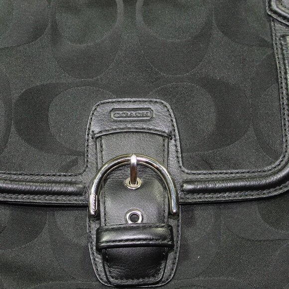 Black Coach Campbell Signature Carryall Purse - LIKE NEW - Picture 3 of 14
